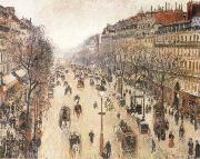 Camille Pissarro, The Boulevard Montmartte on a Cloudy Morning
